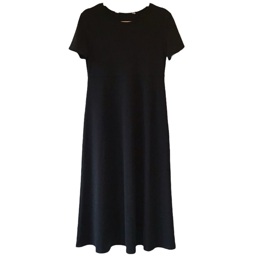 TravelSmith Dress Knit Short Sleeve Black Size XS